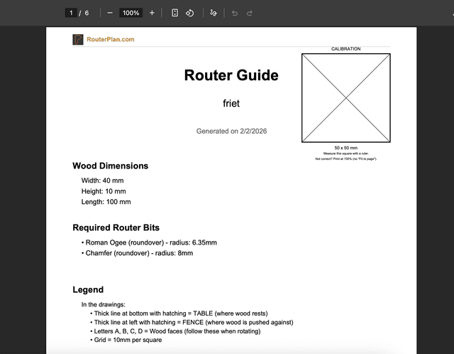 RouterPlan - Design Custom Molding Profiles for Your Router Table